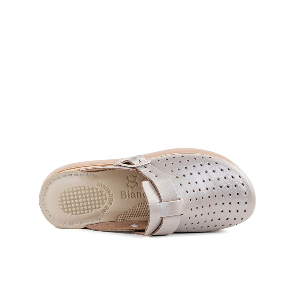 Pearl Leather Clogs – Natural Comfort & Everyday Support