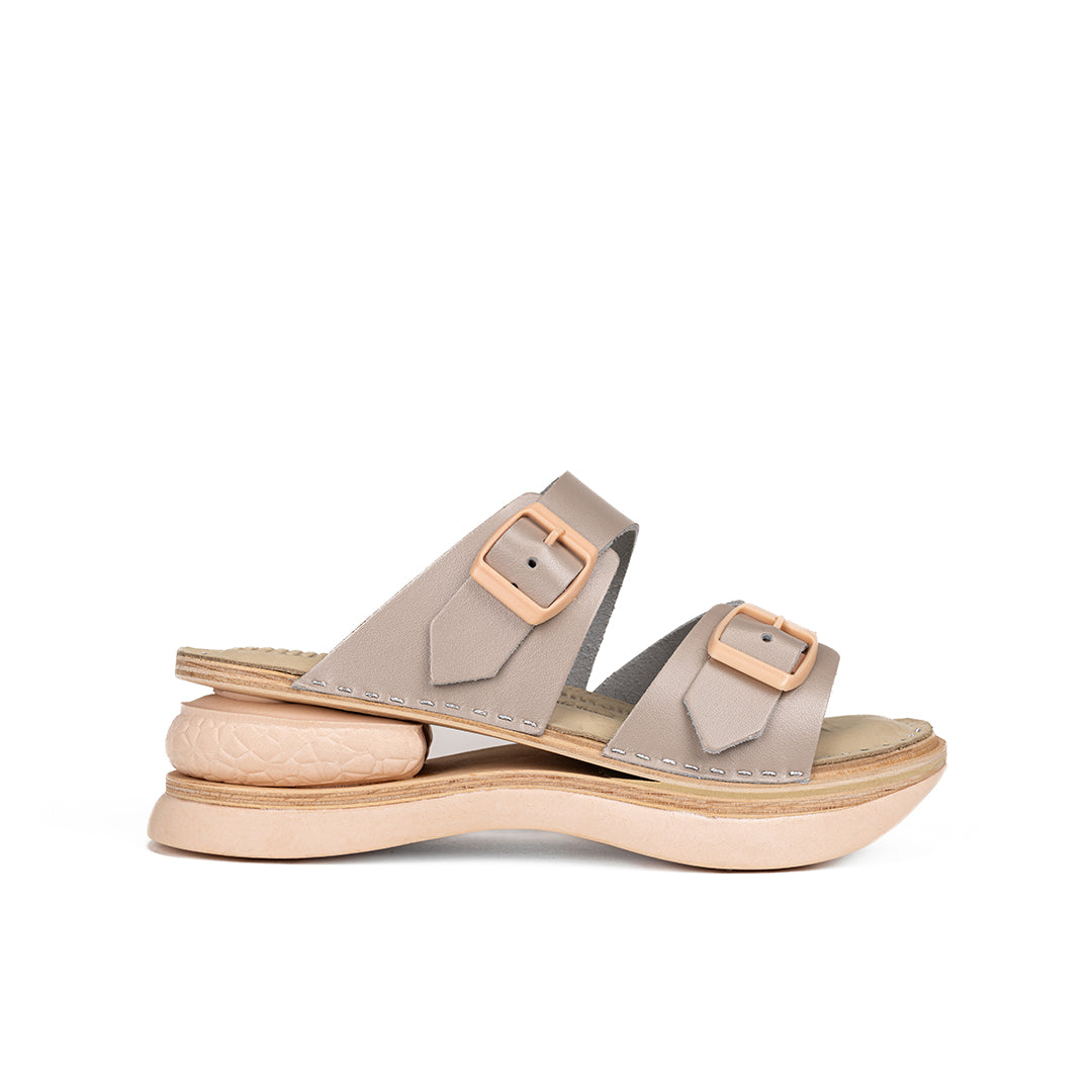 Pearl Leather Clogs - Open Toe - Natural Comfort & Everyday Support